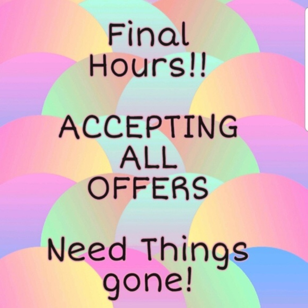 Accepting all reasonable offers!!!!